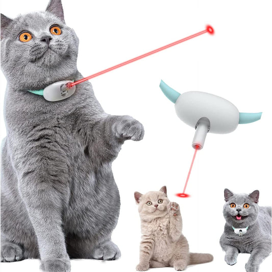 Automatic Laser Cat Toy Collar – USB Rechargeable Interactive Teasing Toy for Kittens & Cats