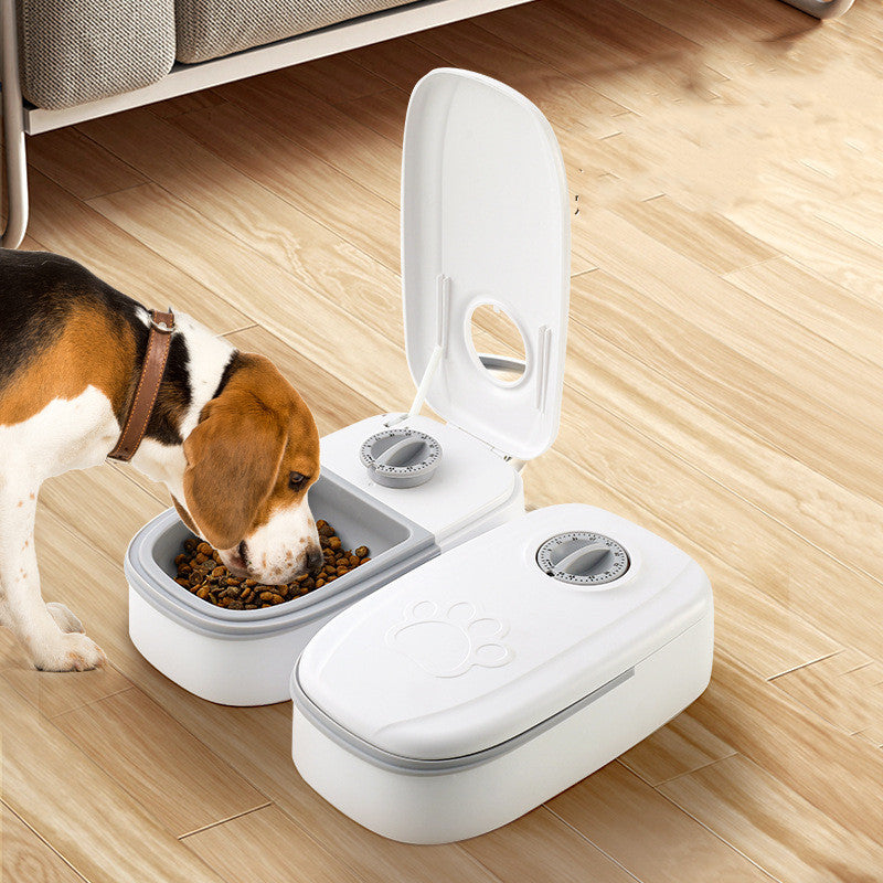 Automatic Pet Feeder with Timer & Stainless Steel Bowl – Smart Food Dispenser for Cats & Dogs